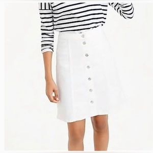 J. Crew/Jeans white jean skirt